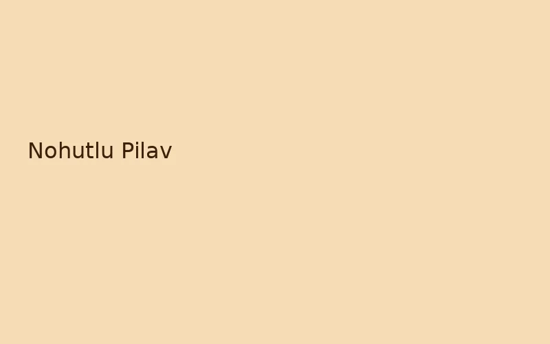 Nohutlu Pilav